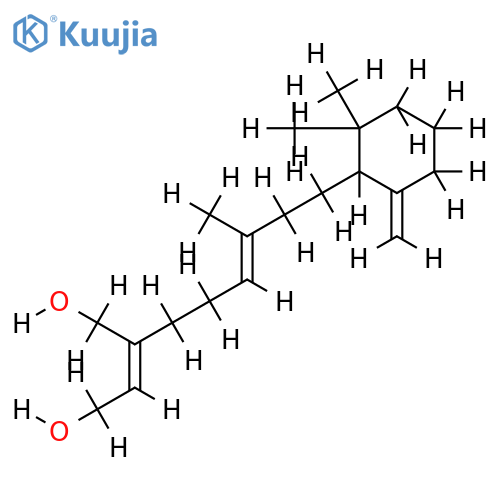 15,16-Dihydroxy-9,10-seco-ent-labda-8E,13Z,10(20)-triene structure