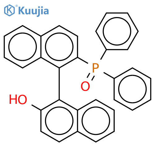 [1,1'-Binaphthalen]-2-ol, 2'-(diphenylphosphinyl)-, (1R)- structure
