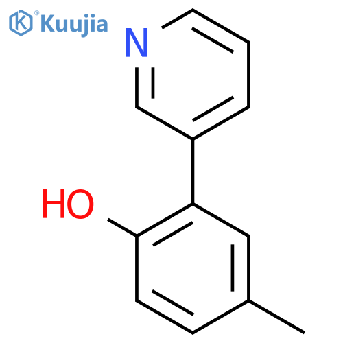3-(2-Hydroxy-5-methylphenyl)pyridine structure