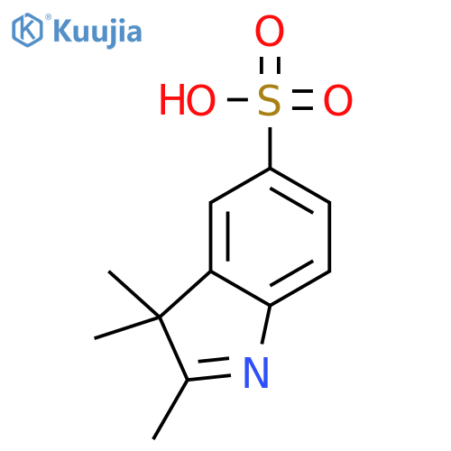 2,3,3-Trimethyl-3H-indole-5-sulfonicacid structure