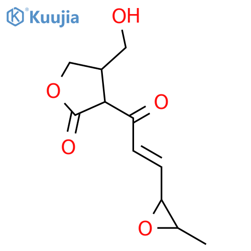2(3H)-Furanone,dihydro-3-hydroxy-4-(hydroxymethyl)-3-[(2E)-3-[(2S,3R)-3-methyl-2-oxiranyl]-1-oxo-2-propen-1-yl]-,(3R,4S)- structure