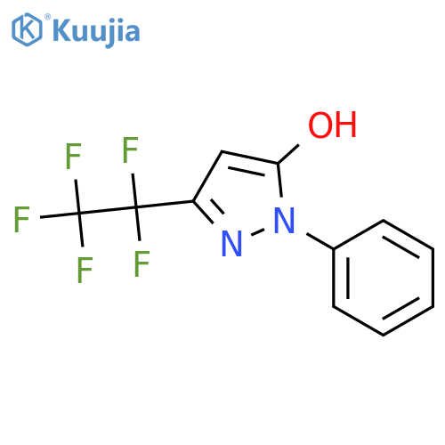 3-(pentafluoroethyl)-1-phenyl-1H-pyrazol-5-ol structure