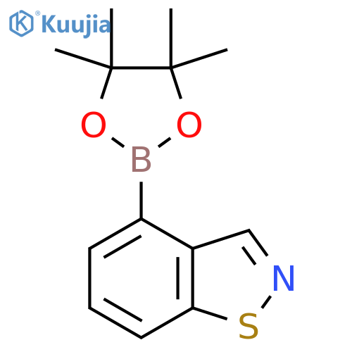 4-(4,4,5,5-Tetramethyl-1,3,2-dioxaborolan-2-yl)benzo[d]isothiazole structure
