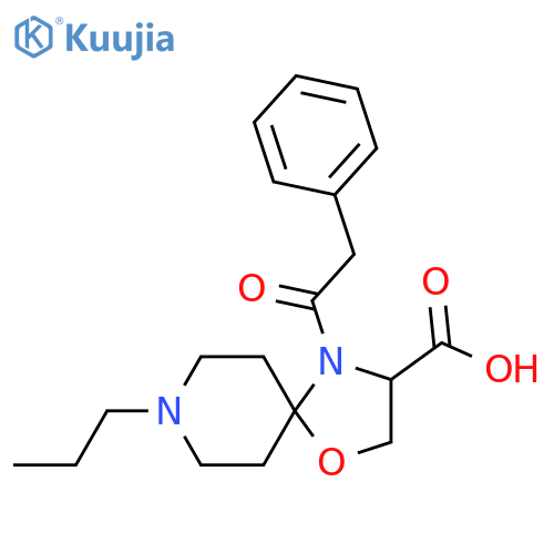 4-(2-Phenylacetyl)-8-propyl-1-oxa-4,8-diazaspiro[4.5]decane-3-carboxylic acid structure