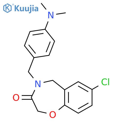 7-Chloro-4-{[4-(dimethylamino)phenyl]methyl}-2,3,4,5-tetrahydro-1,4-benzoxazepin-3-one structure