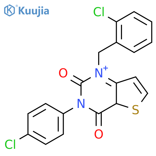 3-(4-chlorophenyl)-1-[(2-chlorophenyl)methyl]-1H,2H,3H,4H-thieno[3,2-d]pyrimidine-2,4-dione structure