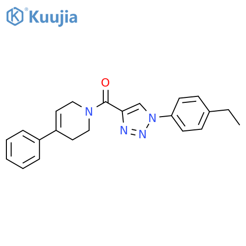 [1-(4-ethylphenyl)-1H-1,2,3-triazol-4-yl](4-phenyl-3,6-dihydropyridin-1(2H)-yl)methanone structure