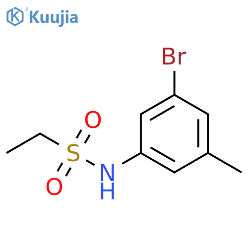 N-(3-Bromo-5-methylphenyl)ethane-1-sulfonamide structure