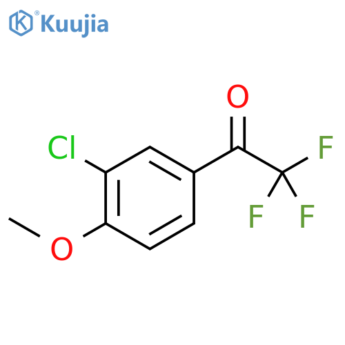 1-(3-chloro-4-methoxyphenyl)-2,2,2-trifluoroethan-1-one structure