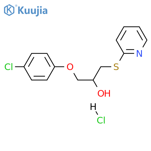 1-(4-chlorophenoxy)-3-(pyridin-2-ylsulfanyl)propan-2-ol hydrochloride structure