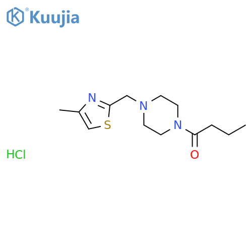1-{4-(4-methyl-1,3-thiazol-2-yl)methylpiperazin-1-yl}butan-1-one hydrochloride structure