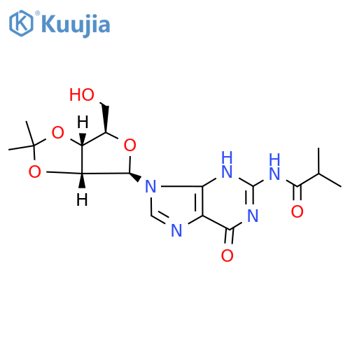 2',3'-O-(1-Methylethylidene)-N-(2-methyl-1-oxopropyl)guanosine structure