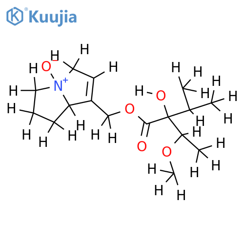 (2S,3R)-2-Hydroxy-2-isopropyl-3-methoxy-buttersaeure-((4Xi,7aS)-4-oxy-5,6,7,7a-tetrahydro-3H-pyrrolizin-1-ylmethylester) structure