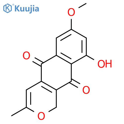 1H-Naphtho[2,3-c]pyran-5,10-dione,9-hydroxy-7-methoxy-3-methyl- structure