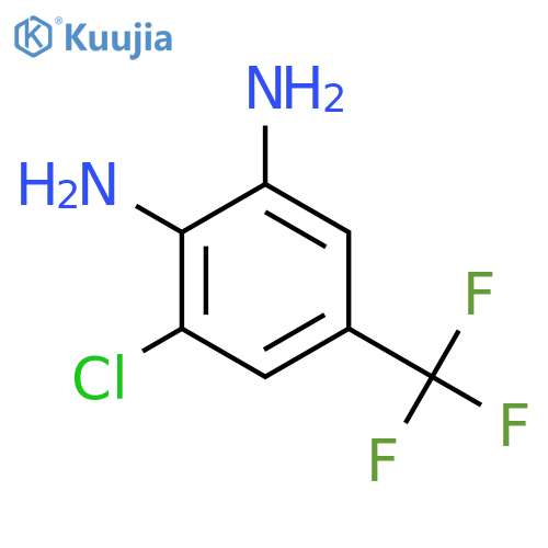 3-Chloro-4,5-diaminobenzotrifluoride structure