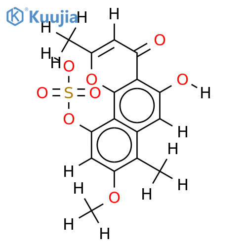 cassiapyrone-10-sulphate structure