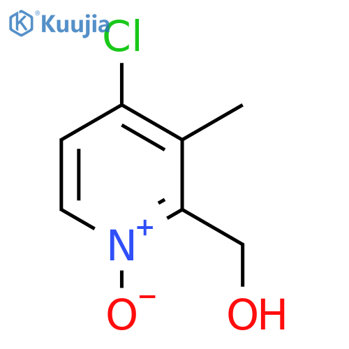 4-Chloro-3-methyl-2-pyridinemethanol 1-Oxide structure