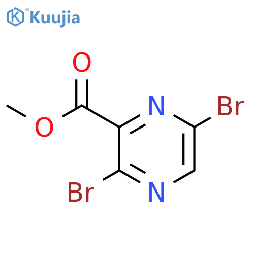 Methyl 3,6-dibromopyrazine-2-carboxylate structure
