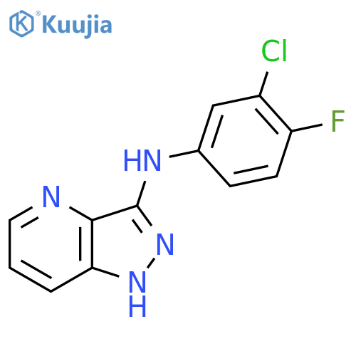 N-(3-Chloro-4-fluorophenyl)-1H-pyrazolo[4,3-b]pyridin-3-amine structure