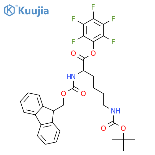 Fmoc-D-Lys(Boc)-Opfp structure