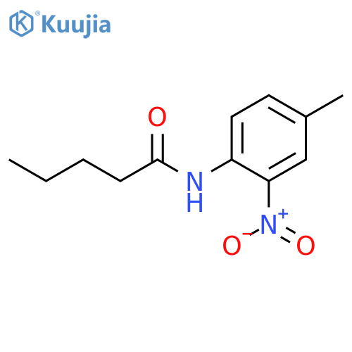 Pentanamide, N-(4-methyl-2-nitrophenyl)- structure