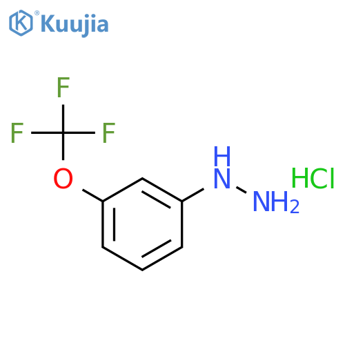 (3-(Trifluoromethoxy)phenyl)hydrazine hydrochloride structure