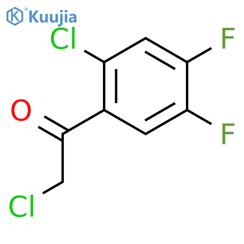 2-chloro-1-(2-chloro-4,5-difluorophenyl)ethan-1-one structure