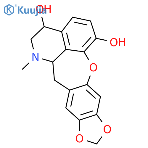 4H-[1,3]Dioxolo[7,8][1]benzoxepino[2,3,4-ij]isoquinoline-1,4-diol, 5,6,6a,7-tetrahydro-6-methyl-, (4R,6aS)- structure