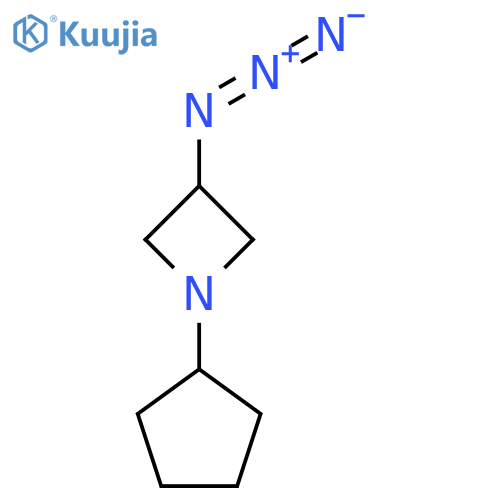 3-Azido-1-cyclopentylazetidine structure