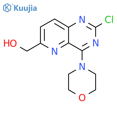 (2-Chloro-4-morpholinopyrido[3,2-d]pyrimidin-6-yl)methanol structure