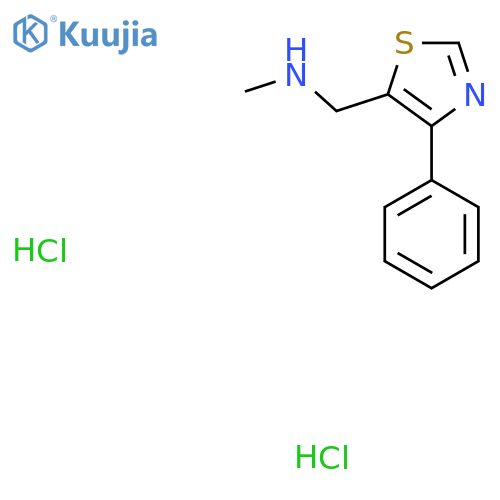 N-Methyl-1-(4-phenylthiazol-5-yl)methanamine dihydrochloride structure
