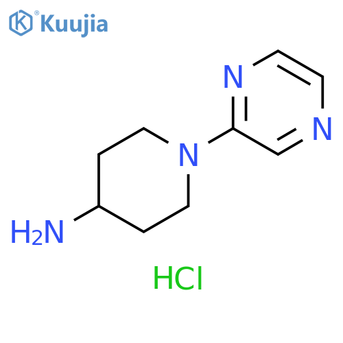 1-(2-pyrazinyl)-4-piperidinamine dihydrochloride structure