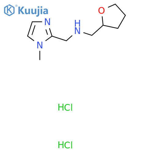 [(1-Methyl-1H-imidazol-2-yl)methyl](tetrahydrofuran-2-ylmethyl)amine dihydrochloride structure