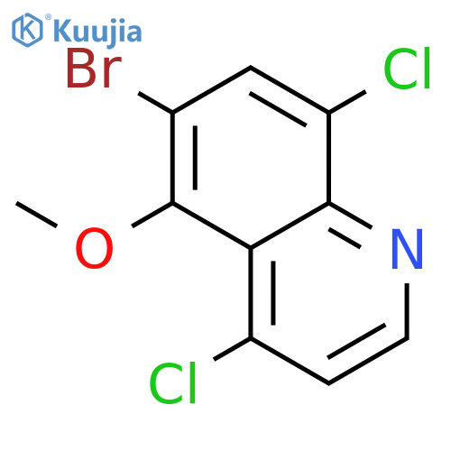 6-Bromo-4,8-dichloro-5-methoxyquinoline structure