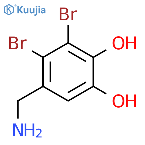 5-(aminomethyl)-3,4-dibromobenzene-1,2-diol structure