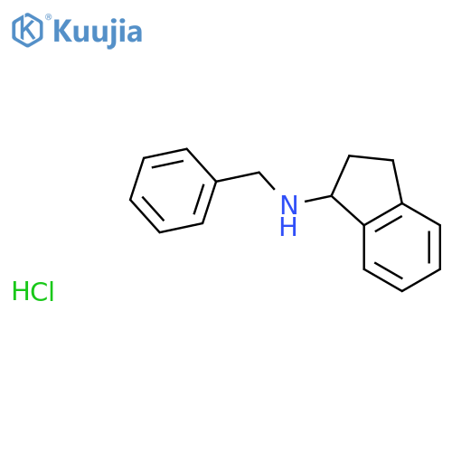 N-benzyl-2,3-dihydro-1H-inden-1-amine hydrochloride structure