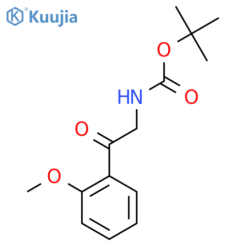 t-Butyl N-[2-(2-methoxyphenyl)-2-oxoethyl]carbamate structure