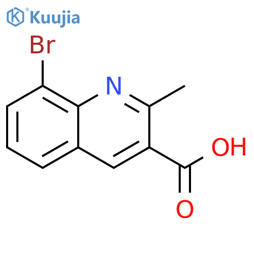 8-Bromo-2-methylquinoline-3-carboxylic acid structure