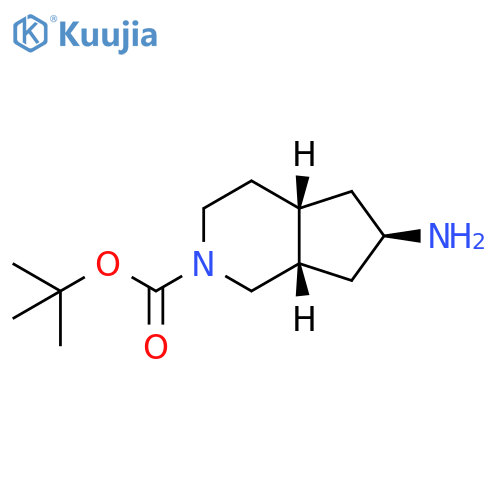 tert-butyl rel-(4aR,6R,7aS)-6-amino-1,3,4,4a,5,6,7,7a-octahydrocyclopenta[c]pyridine-2-carboxylate structure