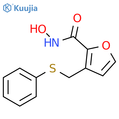 N-hydroxy-3-(phenylsulfanyl)methylfuran-2-carboxamide structure
