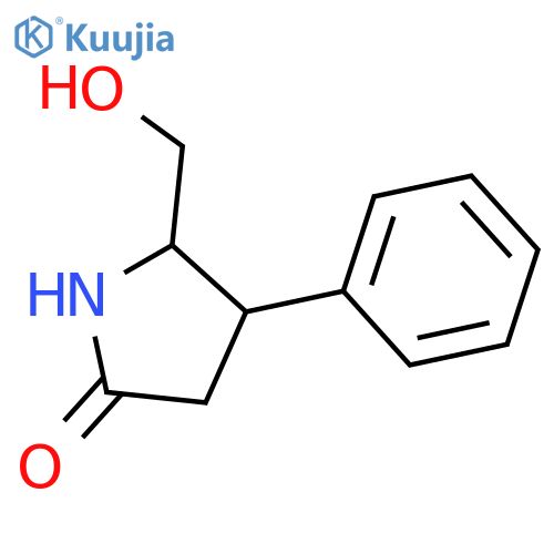 5-(Hydroxymethyl)-4-phenylpyrrolidin-2-one structure