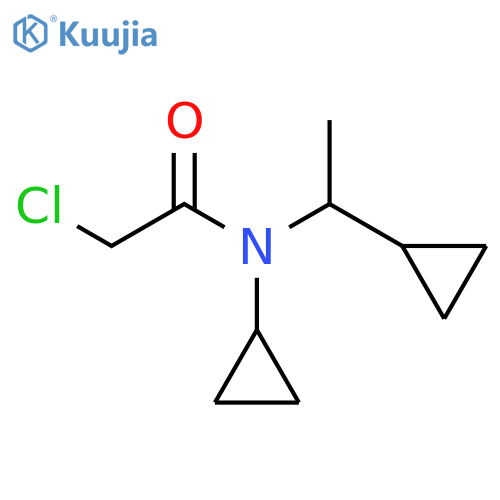 2-chloro-N-cyclopropyl-N-(1-cyclopropylethyl)acetamide structure