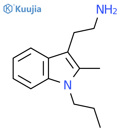 2-(2-methyl-1-propyl-1H-indol-3-yl)ethan-1-amine structure