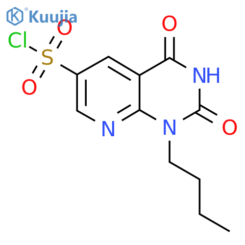 1-butyl-2,4-dioxo-1H,2H,3H,4H-pyrido2,3-dpyrimidine-6-sulfonyl chloride structure
