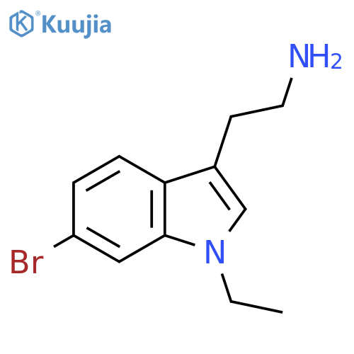 2-(6-bromo-1-ethyl-1H-indol-3-yl)ethan-1-amine structure