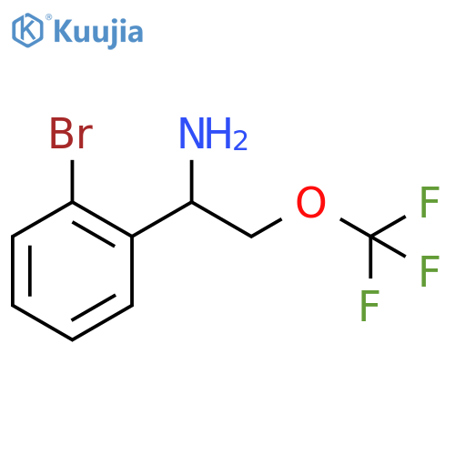 1-(2-bromophenyl)-2-(trifluoromethoxy)ethan-1-amine structure