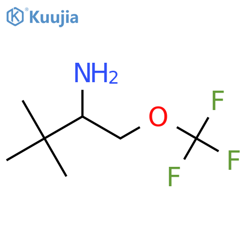 3,3-dimethyl-1-(trifluoromethoxy)butan-2-amine structure