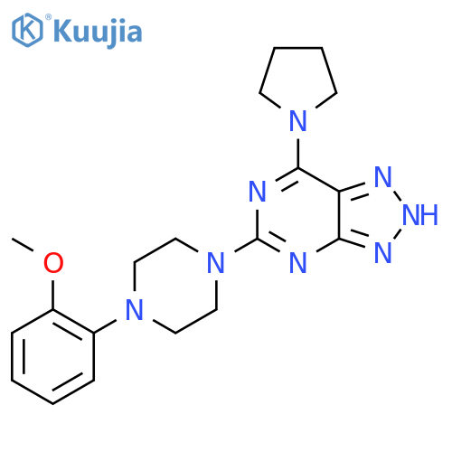 1-(2-methoxyphenyl)-4-7-(pyrrolidin-1-yl)-3H-1,2,3triazolo4,5-dpyrimidin-5-ylpiperazine structure