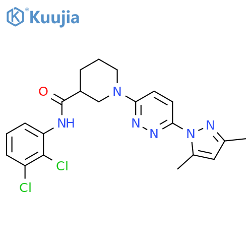 N-(2,3-dichlorophenyl)-1-[6-(3,5-dimethyl-1H-pyrazol-1-yl)pyridazin-3-yl]piperidine-3-carboxamide structure