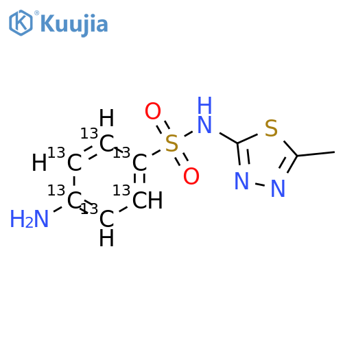 Sulfamethizole-13C6 structure